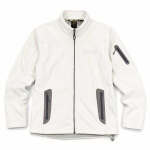 North End Softshell Jacket Ivory Full Zip Stretch Women's Small